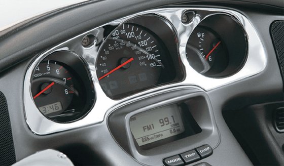 52-647 SHOW CHROME accent meter panel for gl18