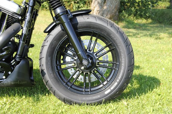 HD-SPO023 CULT WERK bobber front fender (black, xl)