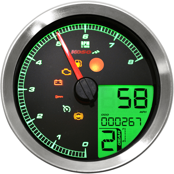 BA051230 KOSO NORTH AMERICA tachometer multi meter hd-04 bk