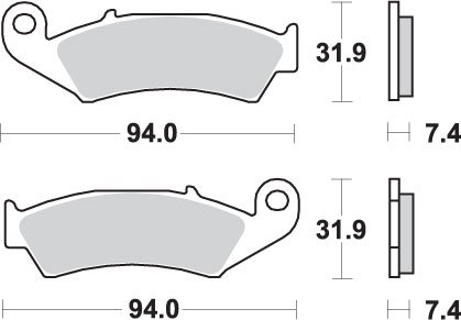 603SI SBS brakepads sintered offroad