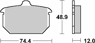 549H.HF SBS brakepads ceramic