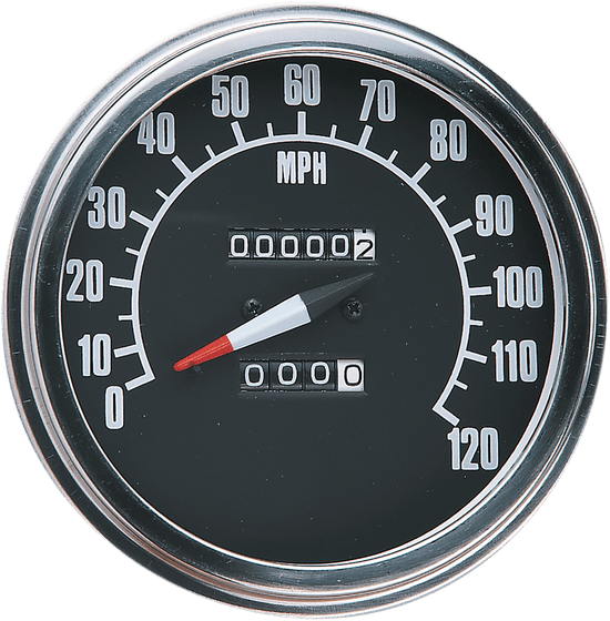 74584M DRAG SPECIALTIES fl speedometer with reed switch and 68-84 face