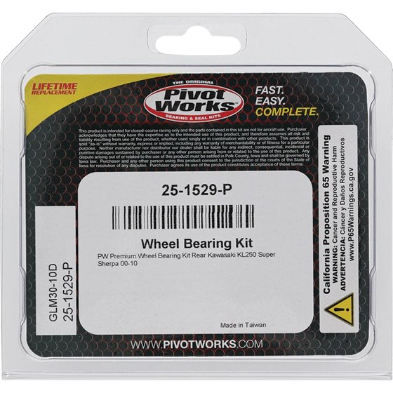 25-1529 All Balls wheel bearing kit rear