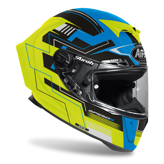 AIROH gp 550 s challeng blue/yellow matt