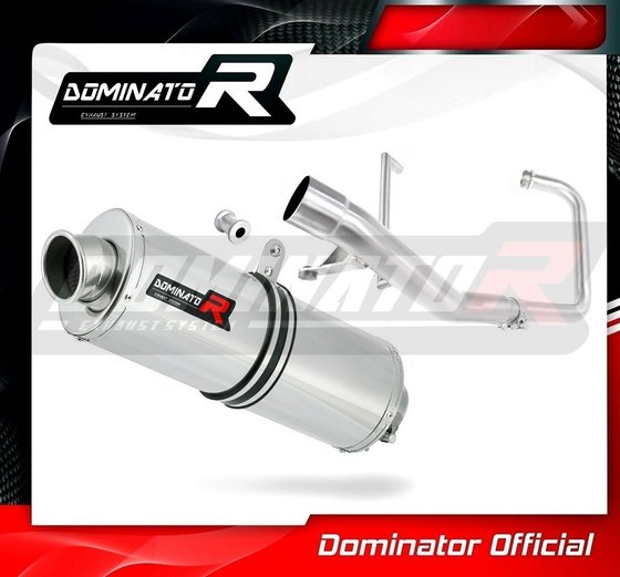 YA092DA-S Dominator exhaust full system silencer oval