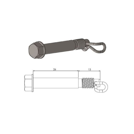 213044 MOTO-MASTER brake pad pin replacement