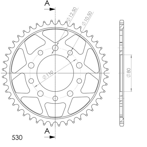 10605-43 Supersprox supersprox / jt rear sprocket 1334.43