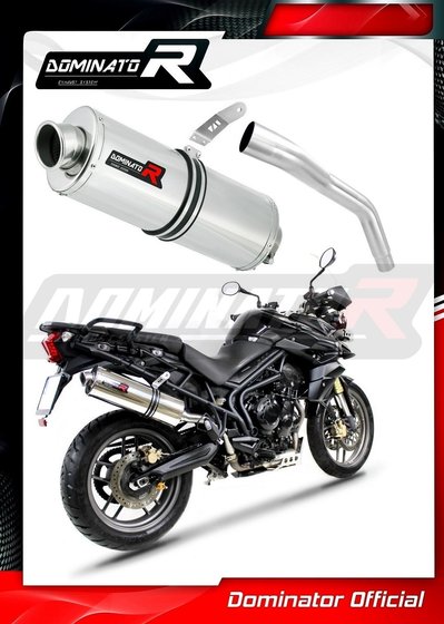 TR008DA-S Dominator exhaust silencer oval