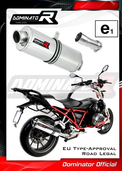 BW090DA-H Dominator homologated exhaust silencer oval