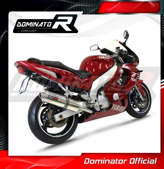 YA012DA-H Dominator homologated exhaust silencer oval