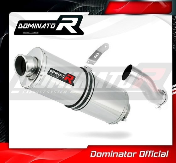 BW044DA-H Dominator homologated exhaust silencer oval