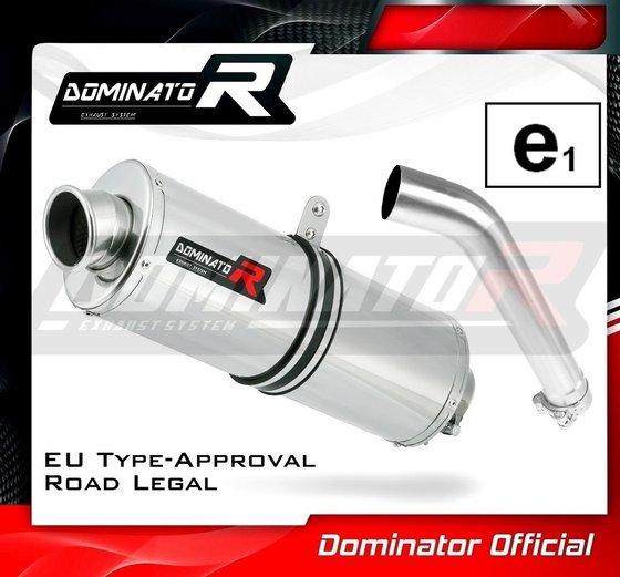 BW076DA-H Dominator homologated exhaust silencer oval