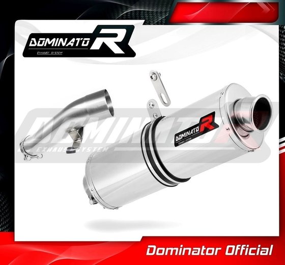 BW016DA-H Dominator homologated exhaust silencer oval