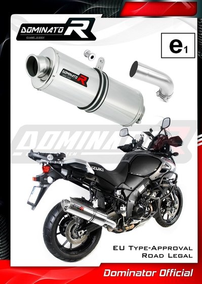 SU083DA-H Dominator homologated exhaust silencer oval