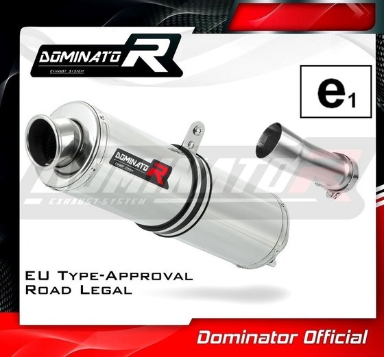 BW091DST-H Dominator homologated exhaust silencer round