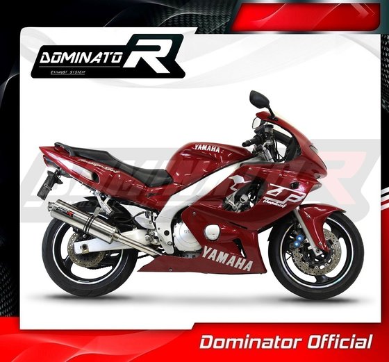 YA012DST-H Dominator homologated exhaust silencer round