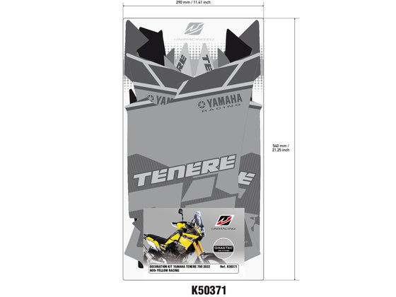 UNIRACING tenere 700 60th decal kit