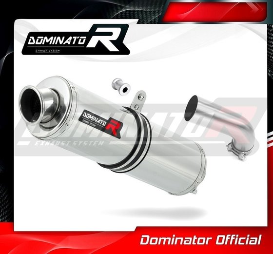 SU083DST-H Dominator homologated exhaust silencer round