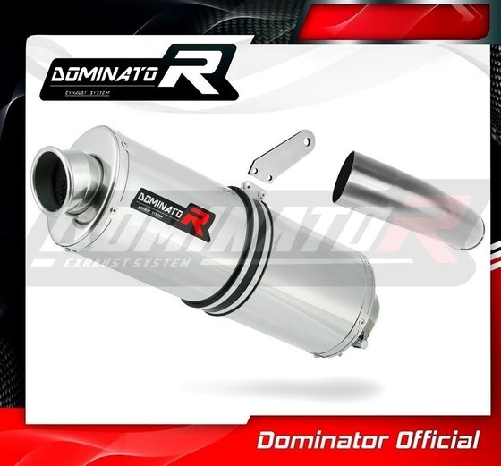 KA070DA-H Dominator homologated exhaust silencer oval