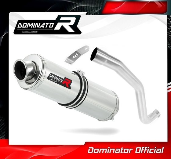 TR014DST-S Dominator exhaust silencer round