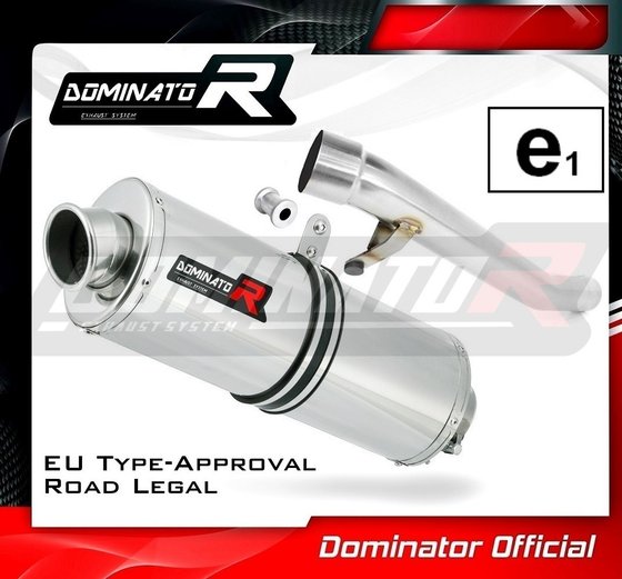 SU084DA-H Dominator homologated exhaust silencer oval