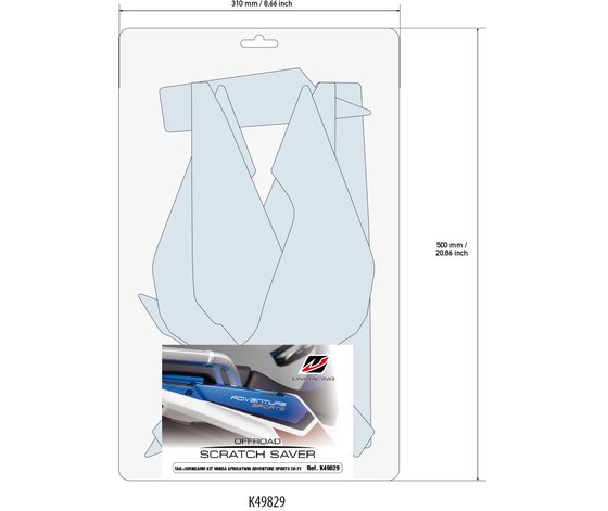 UNIRACING tail and swing scratch saver for africa twin