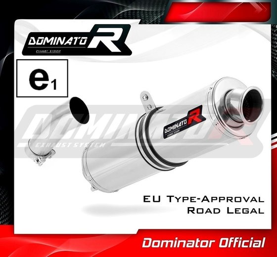 BW025DST-H Dominator homologated exhaust silencer round