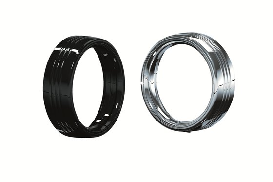 7276 KURYAKYN 7" black headlight trim ring