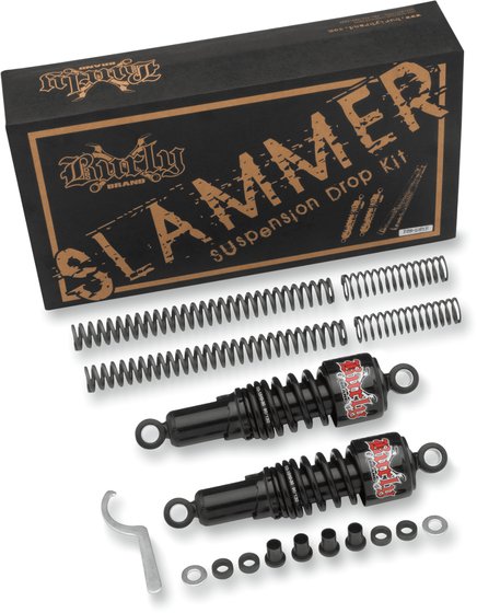 B28-1001B BURLY BRAND slammer complete black lowering kit