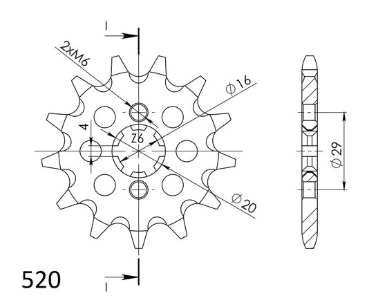 30200-12 Supersprox supersprox front sprocket 422.12