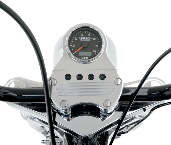 DRAG SPECIALTIES snap-in indicator light hi-beam with black bezel