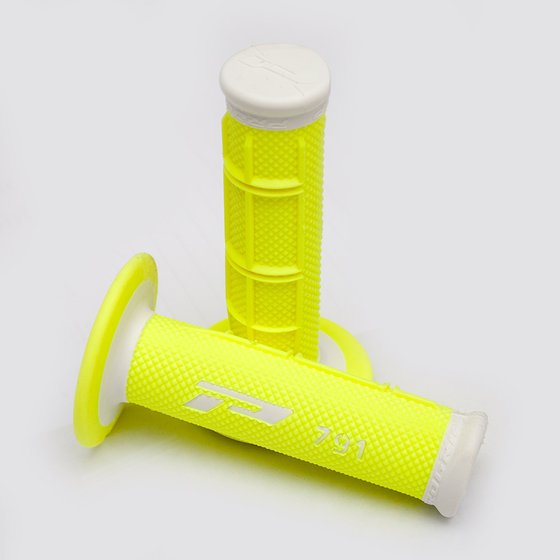 PRO GRIP double density offroad grips - white/fluo yellow