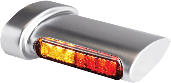 HBWL3TS-SM HEINZ BIKES 3-in-1 led winglets for turn signal, brake and run (chrome/matt)