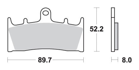 686HS SBS brakepads sintered