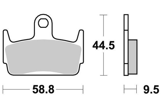 129HF SBS brakepads ceramic (710hf)