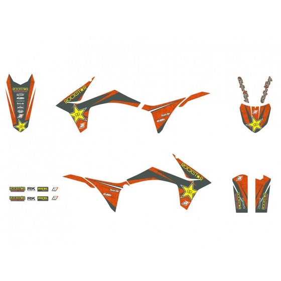 E8537L BLACKBIRD complete sticker set and seat cover