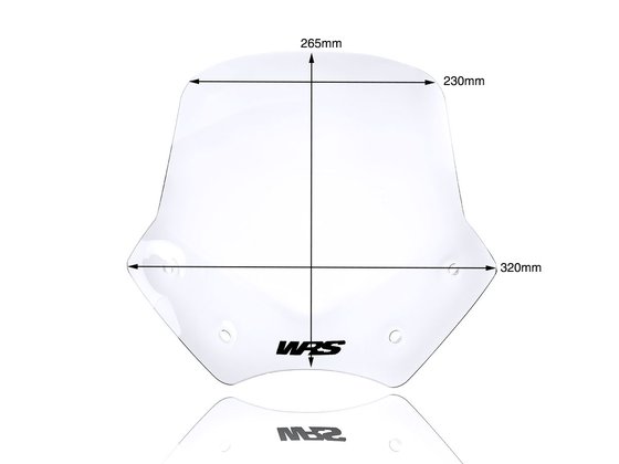 BM046T WRS clear windshield for bmw r1200r