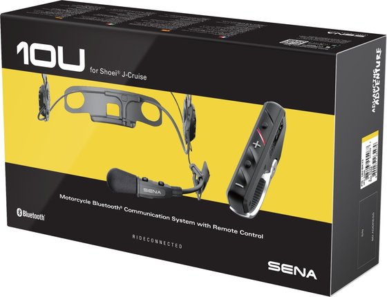 SENA 10u bluetooth communication system for shoei j-cruise helmet