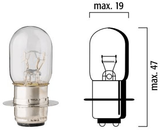 FLOSSER 12v 35/35w bulb (pack of 10)