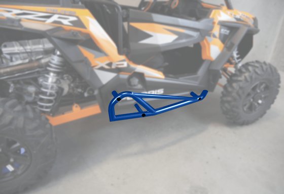 1004-BU MOOSE RACING blue nerf bars for rzr 2-seater