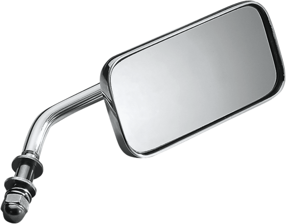 DRAG SPECIALTIES rectangular chrome adjustable stem mirror