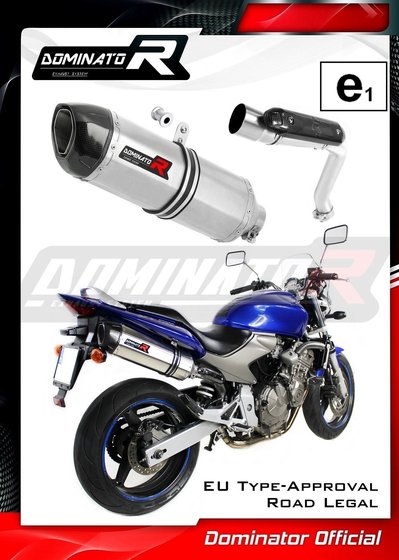 HO030DF-H Dominator homologated exhaust silencer hp1