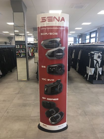 SENA advertising stand