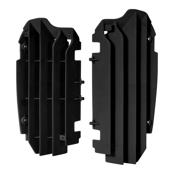 8455900001 POLISPORT black radiator guards for kxf250 (2013-2016)