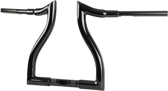 LA-7316-12B LA CHOPPERS 12 inch handlebar with a flat top and holes