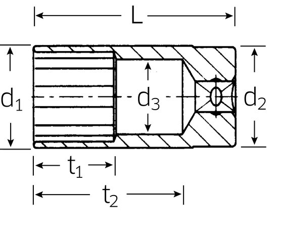 STAHLWILLE long 3/8" 14mm socket