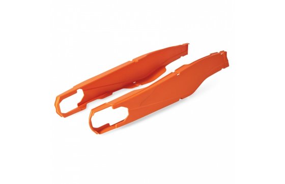 8456500002 POLISPORT orange swingarm protectors