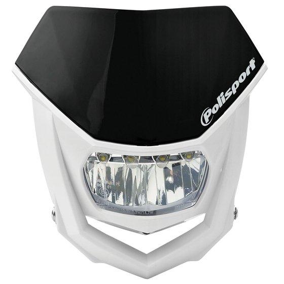 POLISPORT halo led ece approved headlight (black/white)