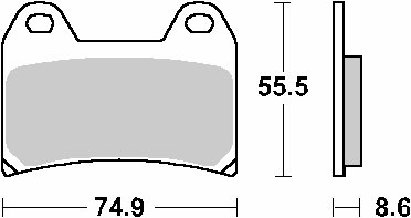 706HF SBS brakepads ceramic