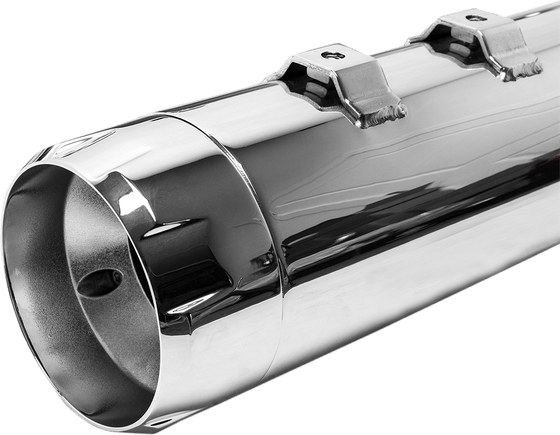 550-0620 S&S CYCLE 4.5" chrome slip-on muffler with thruster end cap